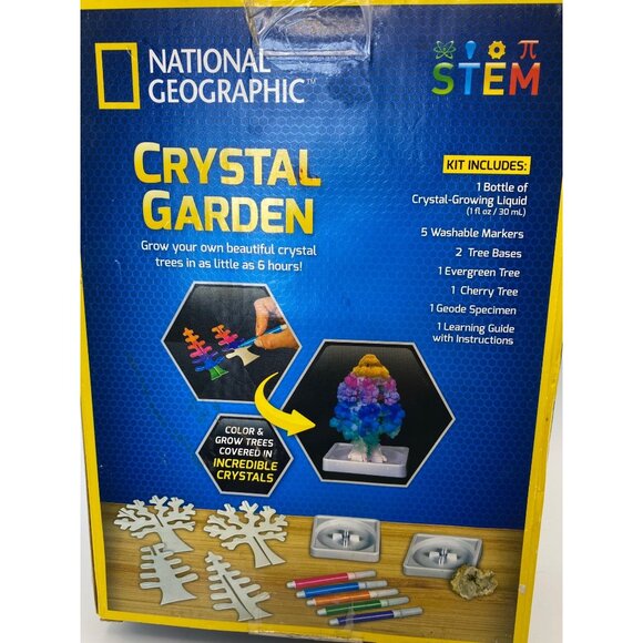 National Geographic Crystal Garden Kit - Includes Genuine Geode Specimen Crystal - Picture 6 of 7